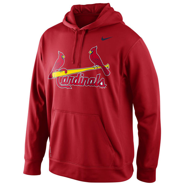 Men St. Louis Cardinals Nike KO Wordmark Perfomance Hoodie Red->st.louis cardinals->MLB Jersey